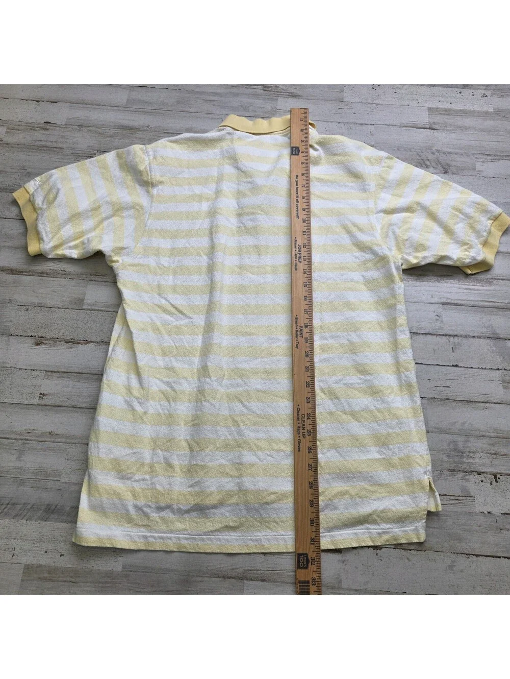 Vintage Nike Polo Shirt Men's XXL Terry Cloth 1/4 Zip Yellow Stripe 90s Y2K